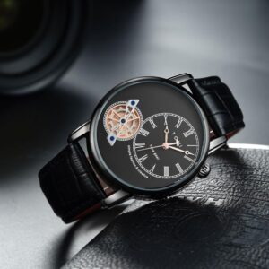 Men’s Watch Analog Leather Wrist Watch