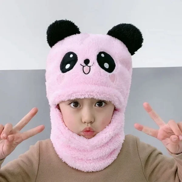 Kids Winter Panda Cap