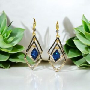 Drop Earrings Sapphire Stone Drop Earrings