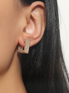 Imported Radiant Square Luxe Earrings